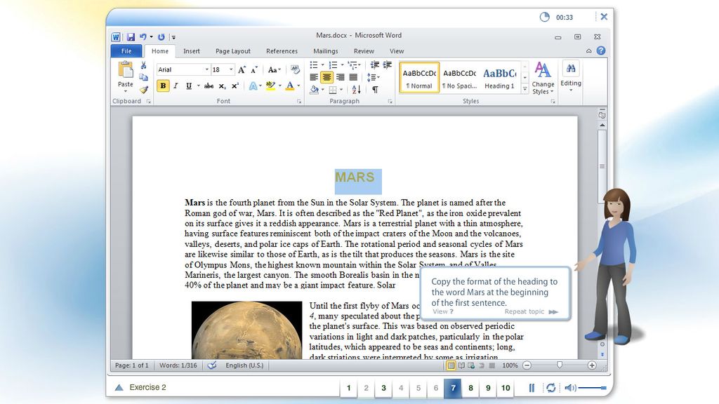 Screenshot number 1 from project MS Office Course